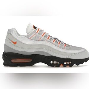 Nike Air Max 95 Wolf Grey Safety Orange Pure Platinum Size 13